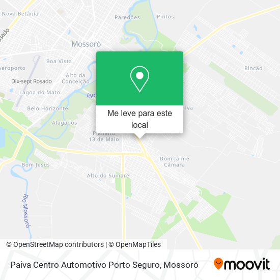 Paiva Centro Automotivo Porto Seguro mapa