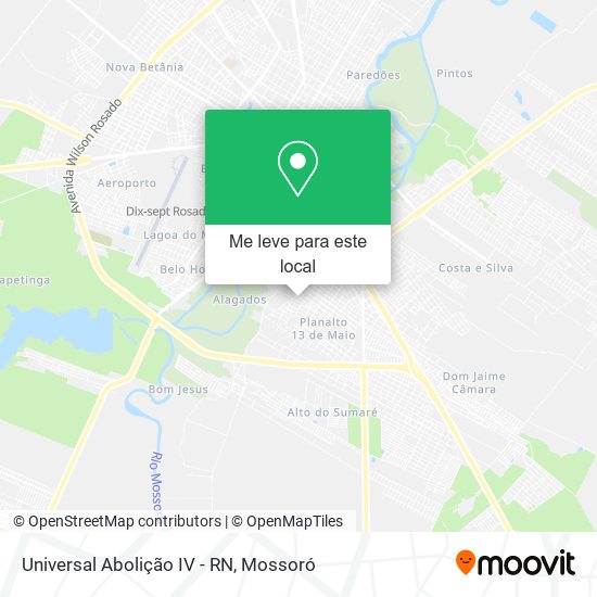 Universal Abolição IV - RN mapa