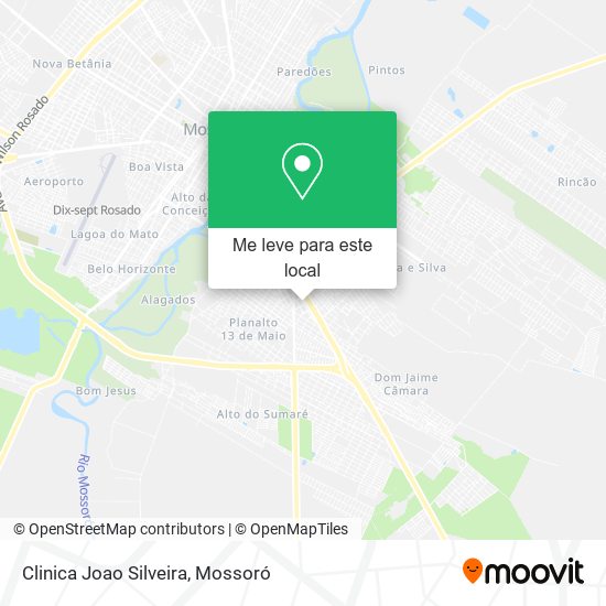 Clinica Joao Silveira mapa