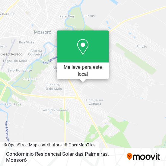 Condominio Residencial Solar das Palmeiras mapa