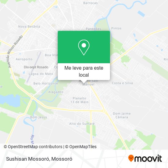 Sushisan Mossoró mapa