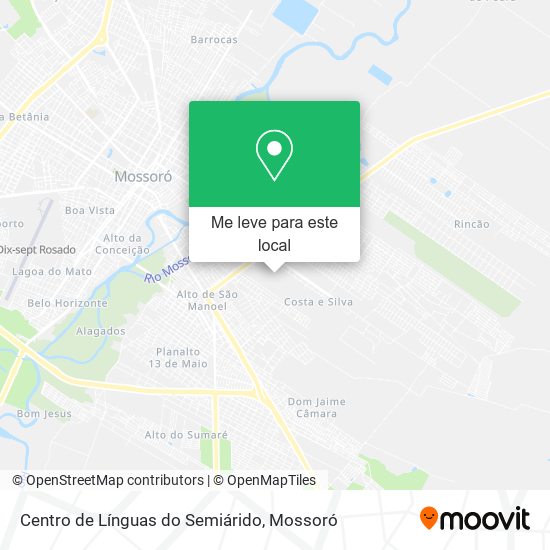 Centro de Línguas do Semiárido mapa