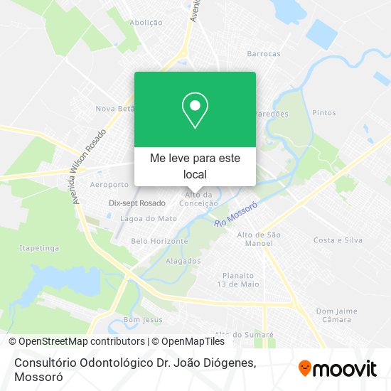 Consultório Odontológico Dr. João Diógenes mapa