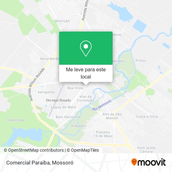 Comercial Paraiba mapa