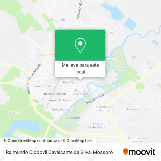 Raimundo Clodovil Cavalcante da Silva mapa