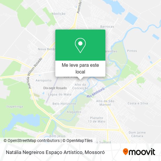 Natália Negreiros Espaço Artístico mapa