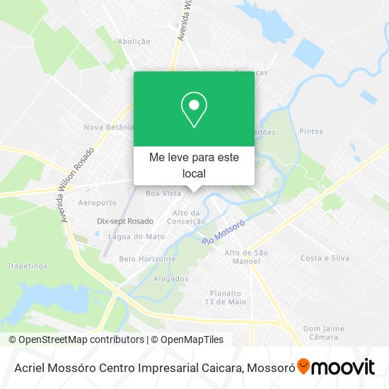 Acriel Mossóro Centro Impresarial Caicara mapa