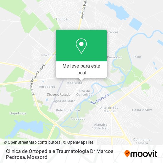 Clinica de Ortopedia e Traumatologia Dr Marcos Pedrosa mapa