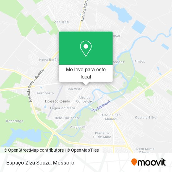 Espaço Ziza Souza mapa
