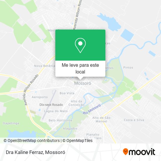 Dra Kaline Ferraz mapa