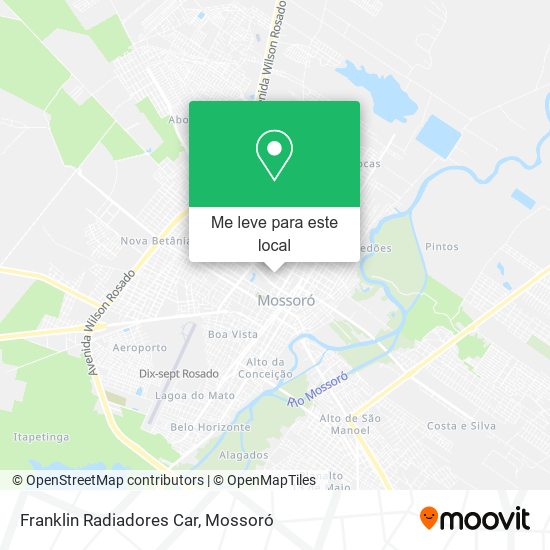 Franklin Radiadores Car mapa