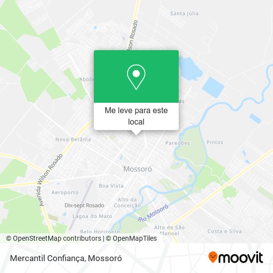 Mercantil Confiança mapa