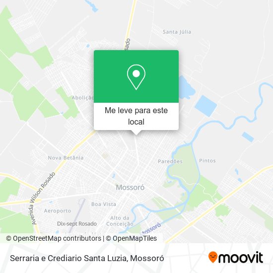 Serraria e Crediario Santa Luzia mapa