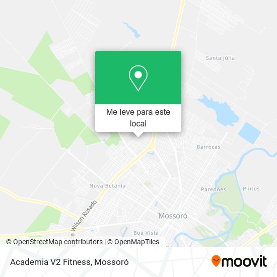 Academia V2 Fitness mapa