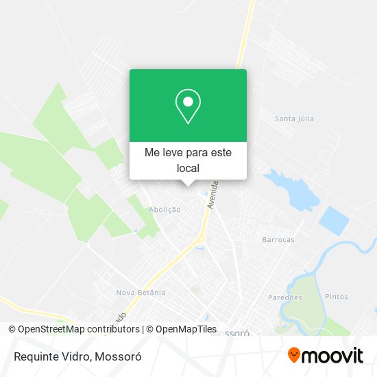Requinte Vidro mapa