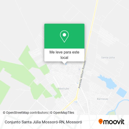 Conjunto Santa Júlia Mossoró-RN mapa