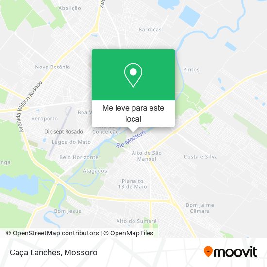 Caça Lanches mapa