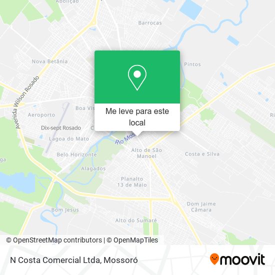 N Costa Comercial Ltda mapa