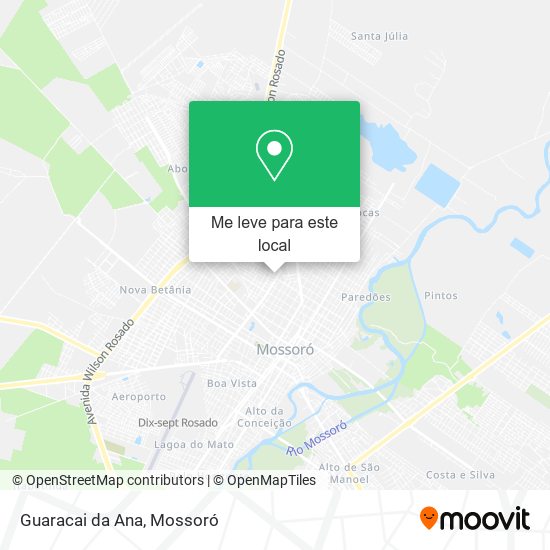 Guaracai da Ana mapa