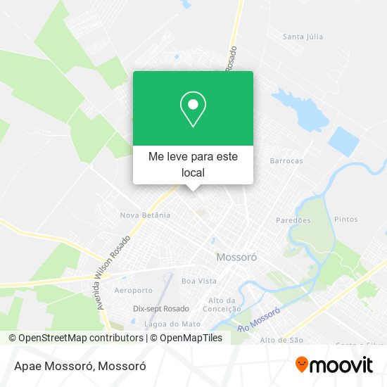 Apae Mossoró mapa