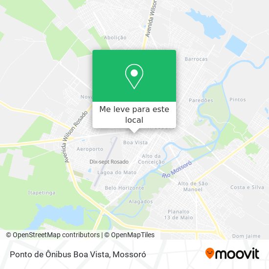 Ponto de Ônibus Boa Vista mapa