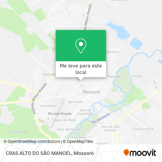 CRAS ALTO DO SÃO MANOEL mapa