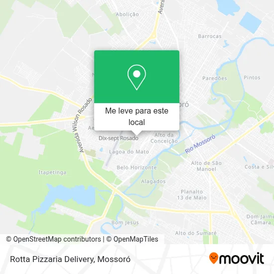 Rotta Pizzaria Delivery mapa