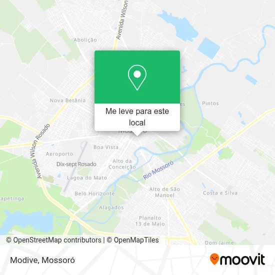 Modive mapa