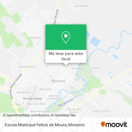 Escola Municipal Felício de Moura mapa