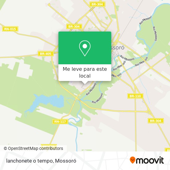lanchonete o tempo mapa