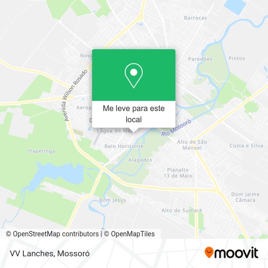 VV Lanches mapa