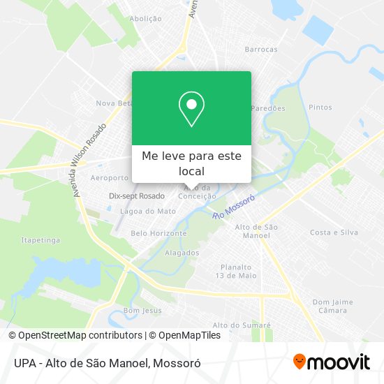 UPA - Alto de São Manoel mapa