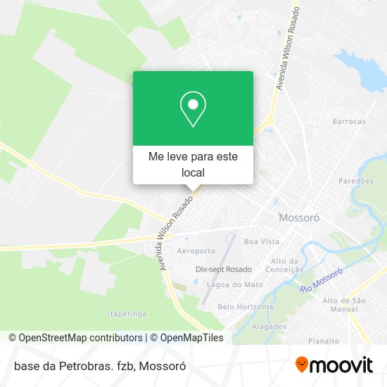 base da Petrobras. fzb mapa