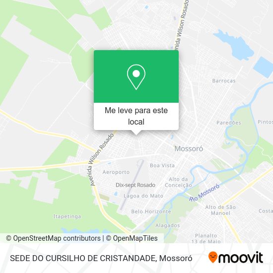 SEDE DO CURSILHO DE CRISTANDADE mapa