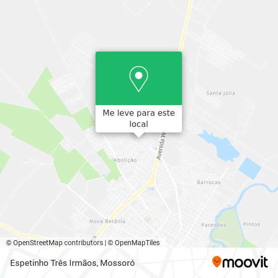 Espetinho Três Irmãos mapa