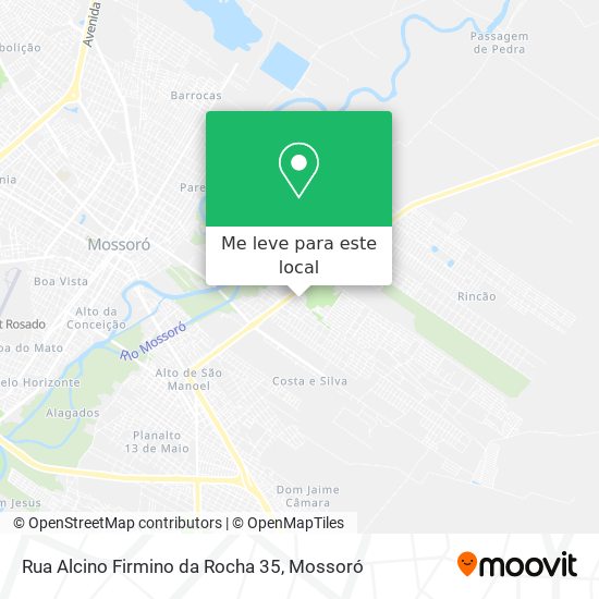 Rua Alcino Firmino da Rocha 35 mapa