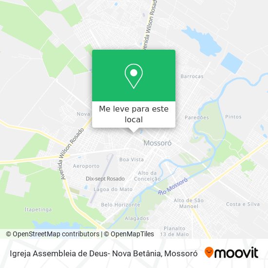 Igreja Assembleia de Deus- Nova Betânia mapa