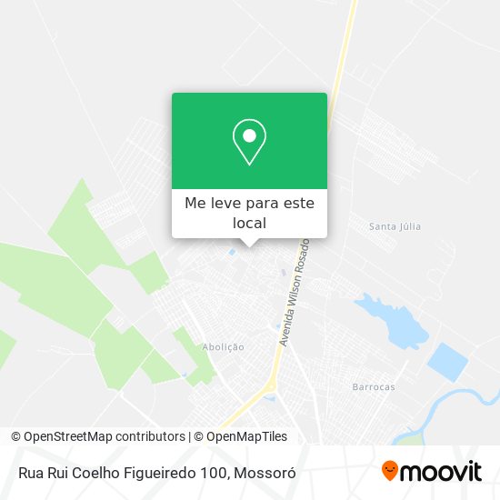 Rua Rui Coelho Figueiredo 100 mapa