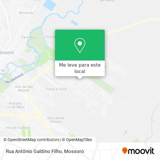 Rua Antônio Galdino Filho mapa