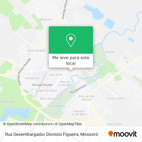 Rua Desembargador Dionísio Figueira mapa