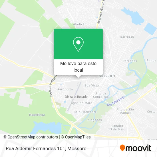 Rua Aldemir Fernandes 101 mapa