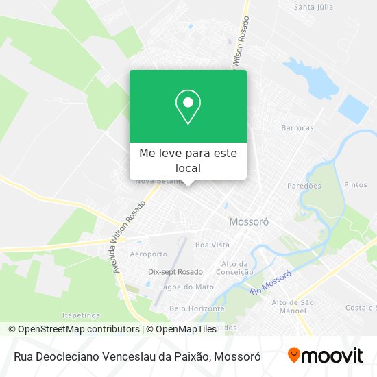 Rua Deocleciano Venceslau da Paixão mapa