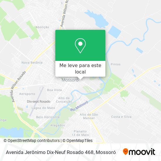Avenida Jerônimo Dix-Neuf Rosado 468 mapa