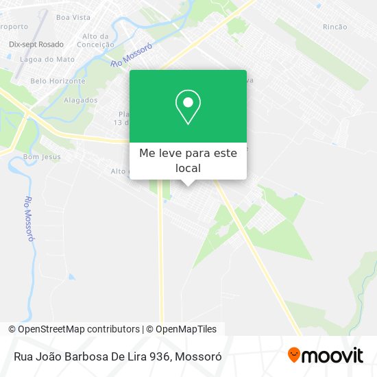 Rua João Barbosa De Lira 936 mapa