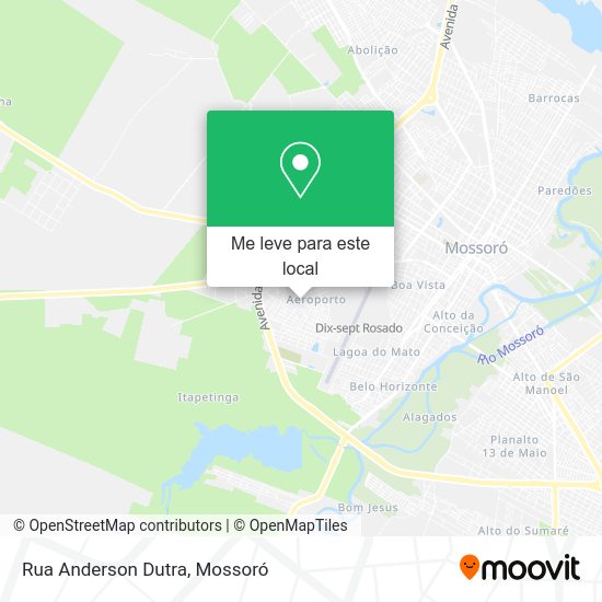 Rua Anderson Dutra mapa