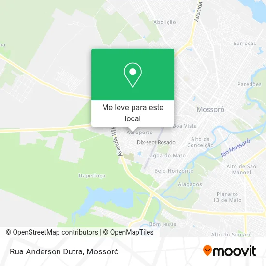Rua Anderson Dutra mapa