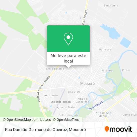 Rua Damião Germano de Queiroz mapa