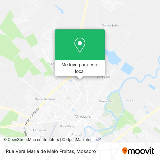 Rua Vera Maria de Melo Freitas mapa