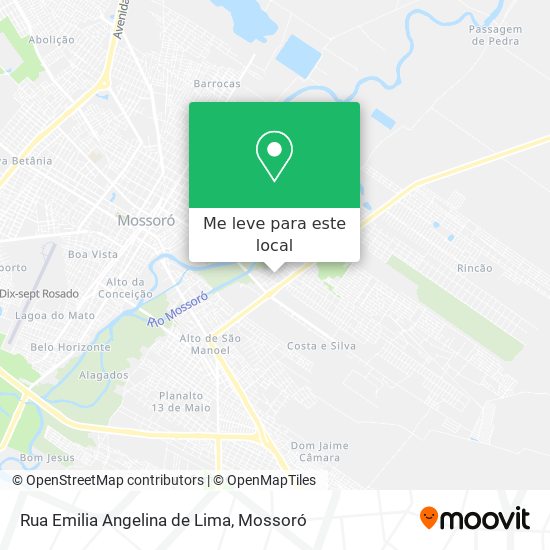 Rua Emilia Angelina de Lima mapa