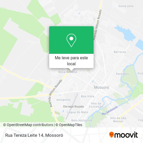 Rua Tereza Leite 14 mapa